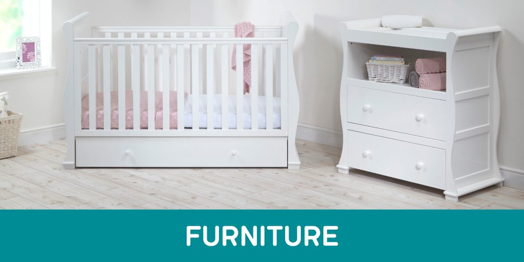 East Coast NURSERY AUSTIN COTBED WHITE Baby Newborn Furniture Wooden Cot BN 